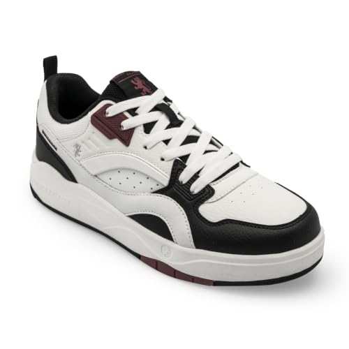 Image of Red Tape Low Cut Sneaker for Men in White Black | Sneaker | White Black | 9 UK