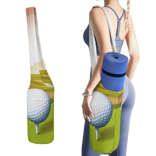 Sac de rangement pour tapis de yoga avec poche bouteille et sac humide