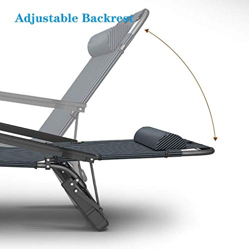 Chaise longue de jardin violette extérieure imperméable et pliante - 7