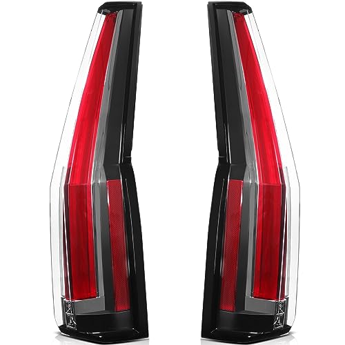 LBRST Tail Light Assembly For GMC Yukon 2015-2020 For GMC Yukon XL 2015-2020 Black Housing Red/Clear Lens Driver and Passenger Side Tail lamp - Thumbnail 2