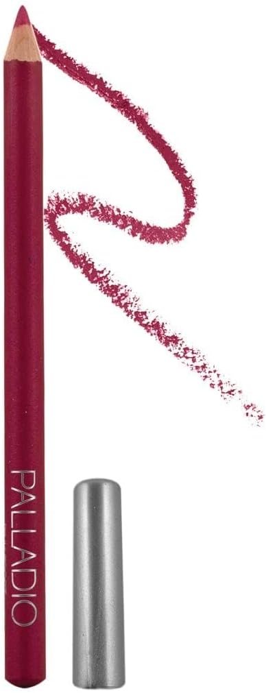 Palladio Lip Liner Pencil, Wooden, Firm yet Smooth, Perfectly Outlined Lips, Hydrating, Moisturizing, Rich Pigmented Color, Long Lasting, Pink Frost