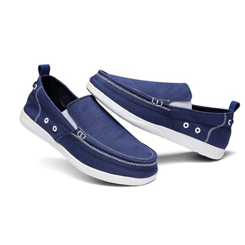 FMURY Canvas Shoes Men Ultralight Breathable Casual Men Shoes Spring Comfortable Loafers Lazy Driving Flats2