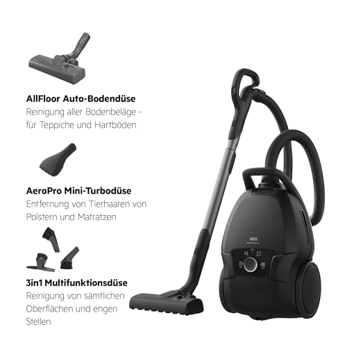 AEG VX9 Staubsauger mit Beutel, Stiftung Warentest Gut (2,2), VX9-5-EBR