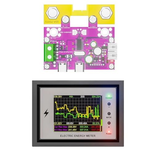 Ehwisbe Lithium Battery Monitor Capacité de Batterie Testeur DC 0-420V Tuya WiFi Digital Affichage Tension Coulomb Meter 100A