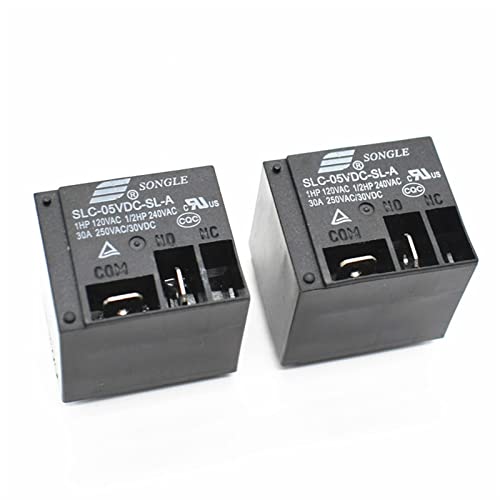 Relé de potencia SLC-05VDC-SL-A 5V 30A de 4 pines para automatización industrial