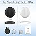 MSEBENT Tracker Tag - 2 Pack [Apple MFi Certified] Bluetooth Trackers Works with Apple Find My (iOS Only) - IP67 Waterproof Item Finders | Track Keys, Wallet, Luggage, Backpack