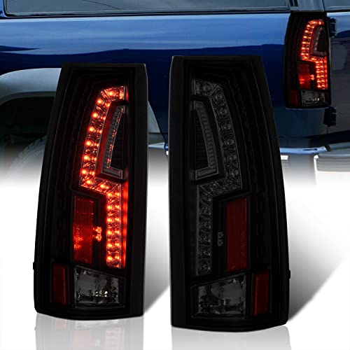 AJP Distributors LED DRL Tail Lights Brake Lamps Pair Compatible/Replacement For C/K C10 C1500 C2500 C3500 K1500 K2500 K3500 Blazer Escalade Suburban Tahoe Yukon 88 89 90 91 92 93 94 95 96 97 98 99 00