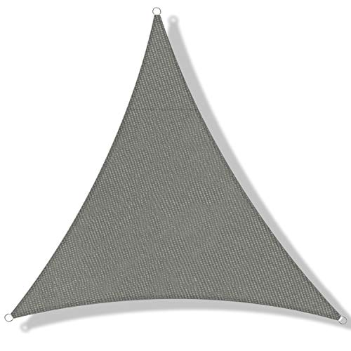 DEXIAO Toldo Vela de Sombra, Poliéster Toldo Vela Protección Rayos UV Impermeable Resistente para Patio jardín pérgola Patio Trasero (2×2×2m, Grafito) Cover