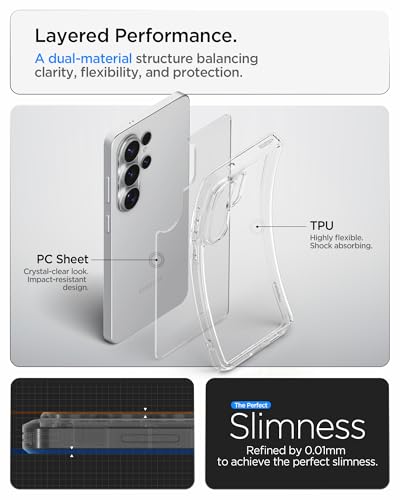 Image of Spigen Ultra Hybrid | Samsung Galaxy S26 Ultra Case [Transparent] [Air Cushion Protection] Galaxy S26 Ultra Back Cover | TPU+PC - Crystal Clear