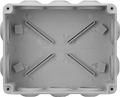 Miniatura 5 de Debflex - Caja De Derivación Estanca Ip55 - Para Conexión Segura De Cables - Se Fija En La Pared En Superficie - Gris - 170 X 170 X 80 Mm