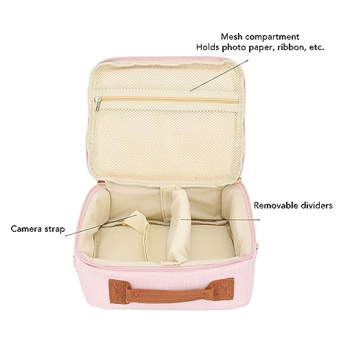 Bolsa para cámara Tangxi rosa con gran capacidad y correa ajustable miniatura 5