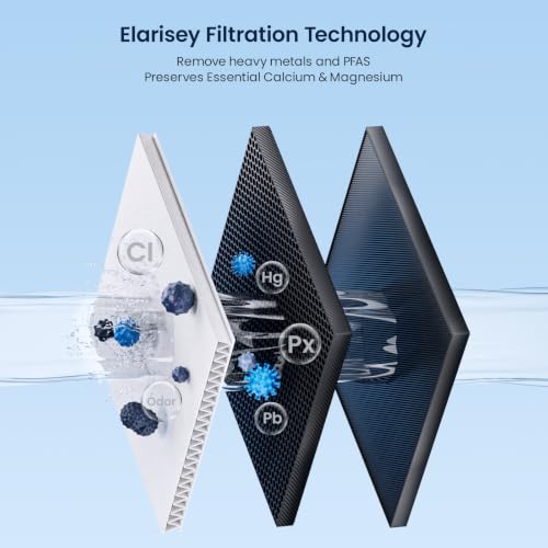 Image of GLACIER FRESH New Upgraded Elarisey Filtration Technology, Replacement Filter Replacement for C03 Coolon Countertop Cold Water Purifier (1-Pack)