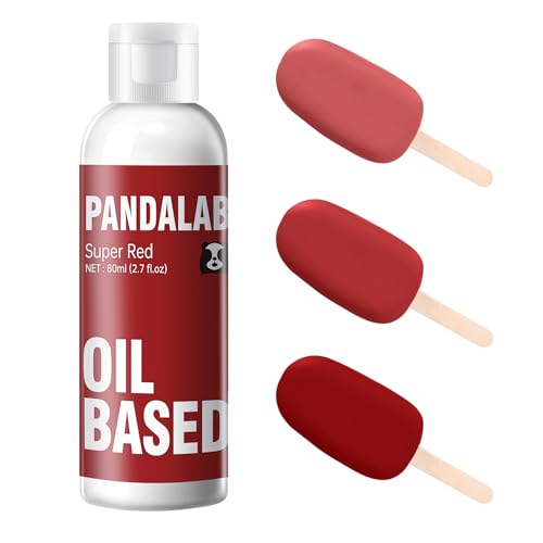 Super Red Oil Based Food Coloring for Chocolate, Candy Melts, Donuts, Strawberries, Frosting, Cake, Professional Edible Dye for Baking - 80 Milliliters 2.7 Fl.Oz