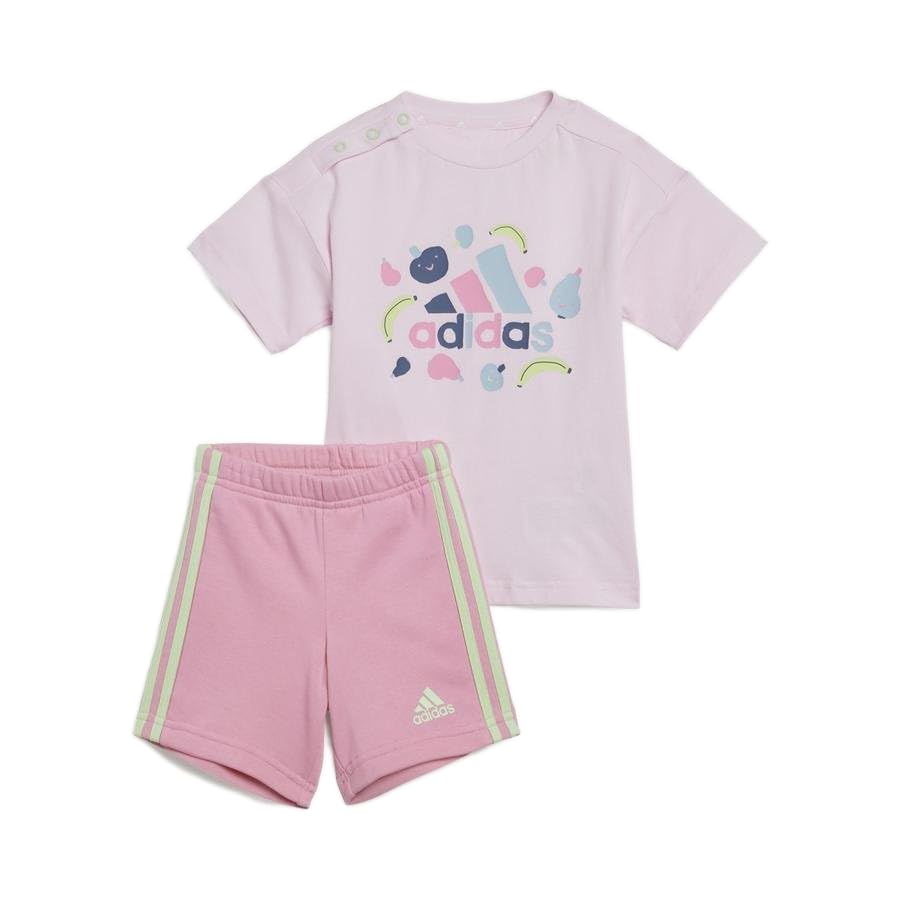 adidas Unisex Baby Essentials Allover Print Tee Set Kids Lässig
