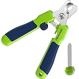 Iokheira Profesionales Cortauñas Perro，Cortaúñas para Mascotas con Protector protegen Las uñas Cortadas en Exceso, Cierre de Seguridad y Lima de uñas