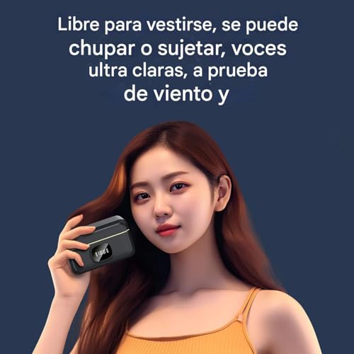 Micrófono de clip Uhngw elimina el ruido de fondo en vlogging y transmisiones en vivo 4