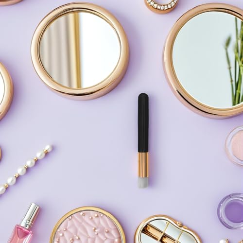 Mini brochas de maquillaje para extensiones de pestañas y delineado de labios en viaje 7