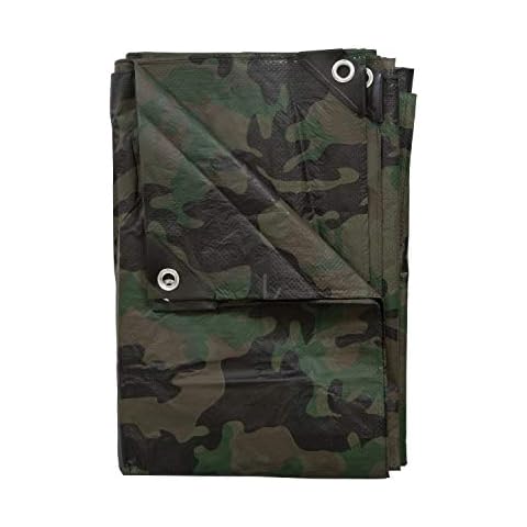Stansport Rip Stop Tarp 6' x 8' - Green Camo Cover