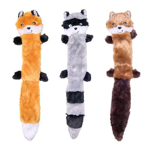 Zippypaws Skinny Peltz - No Stuffing Dog Toy Pack To Keep Them Busy, For Medium And Large Dogs,...