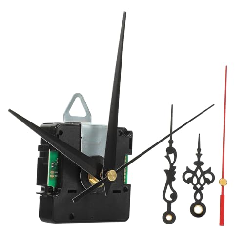Gatuida Mécanisme Horloge Murale Radio-piloté Silencieux avec Aiguilles Métalliques Remplacement pour Réparation DIY Mouvement Balayage Précis pour...