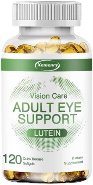 Compléments de soutien oculaire pour adultes (120 gélules) avec lutéine et zéaxanthine – Compléments pour la santé des yeux et de la vision