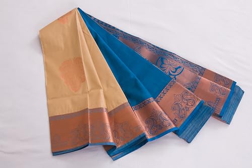 Generic blue salem silk saree in soft silk – image 2