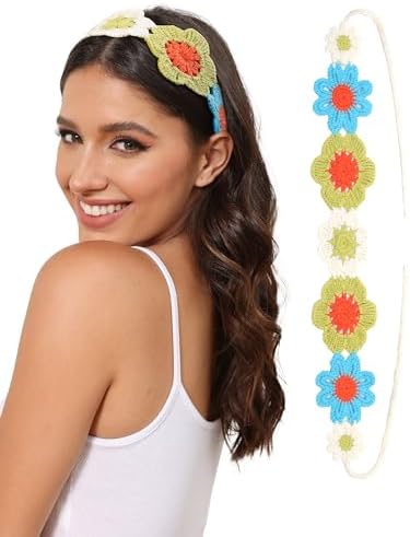 Amazon.com : HAIMEIKANG Hippie Hair Bandanas Headbands for Women Boho
