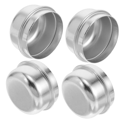 FUNOMOCYA Protect Your Wheel Hubs 4 Pack Metal Hubcap Car Wheel Bearing Caps Grease for Rvs Boats and Trailers