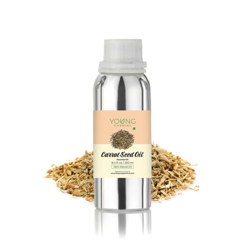 Carrot Seed Essential Oil - 250ml | Bulk Oil for Skin Care, Environmental Defense & Well-Being | Ideal for Professional Use in Salons & Spas