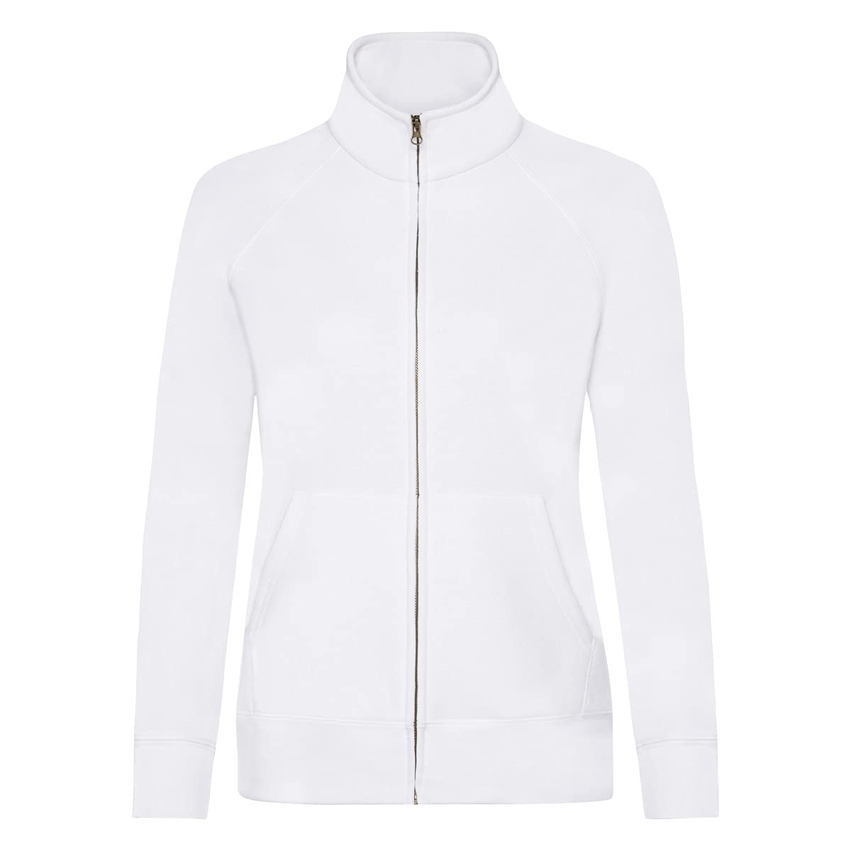 Fruit Of The Loom Women's White 62116 Premium 70/30 Sweat Jacket - M