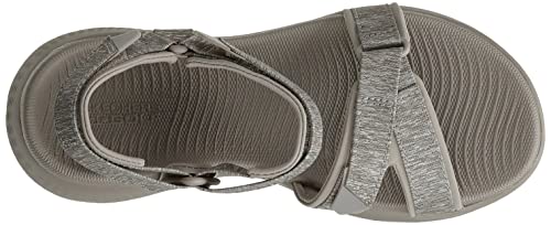Skechers Sandália de golfe feminina 600 Spikeless, Cinzento-acastan, 7
