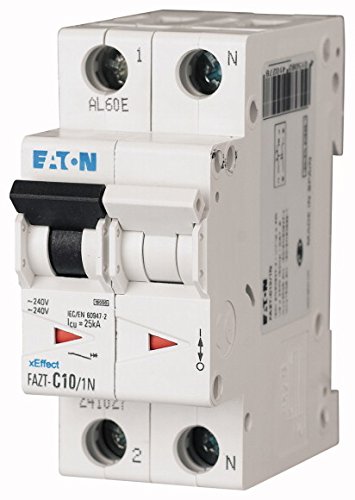 EATON FAZT-D16/1N Interruptor Automático Magnetotérmico FAZ-T, 1P+N, 16A, Curva D