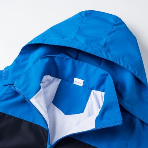 image for IjnUhb Kids Rain Jacket Boys Girls Waterproof Hooded RainCoat Toddler 