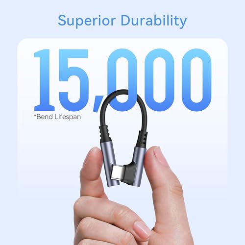 Image of Meliya USB-C to 3.5mm Headphone Jack Right Angle Adapter - Type-C to Aux Digital Audio Dongle with Hi-Res DAC Chip, Compatible with iPhone 17 /16 /15 Series, Samsung, Google Pixel & USB-C Devices 1 pack