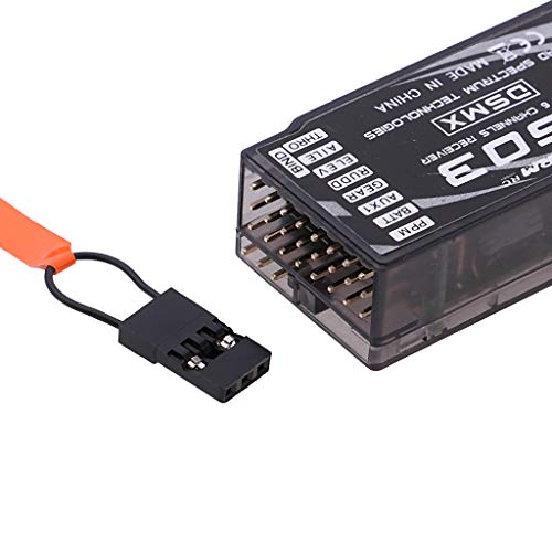 Flameer 2.4Ghz S603 PPM Receiver Para JR DSM-X DSM2 Transmissor Quadrotor Accs