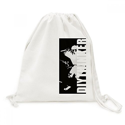 Sac de voyage pliable en toile solide illustration ski noir