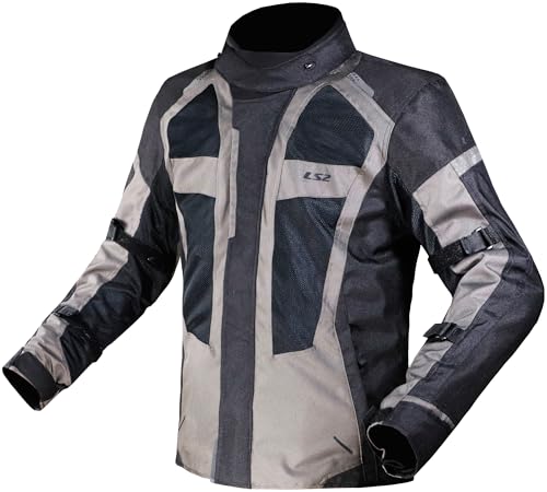 Veste moto femme LS2 Scout Lady blouson textile noir gris foncé