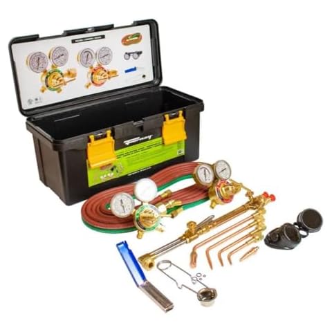 Forney 1707 Torch Kit, Medium Duty, Deluxe Cutting, Victor Type , Heating Torch, Oxygen Acetylene Kit Outfit Cover