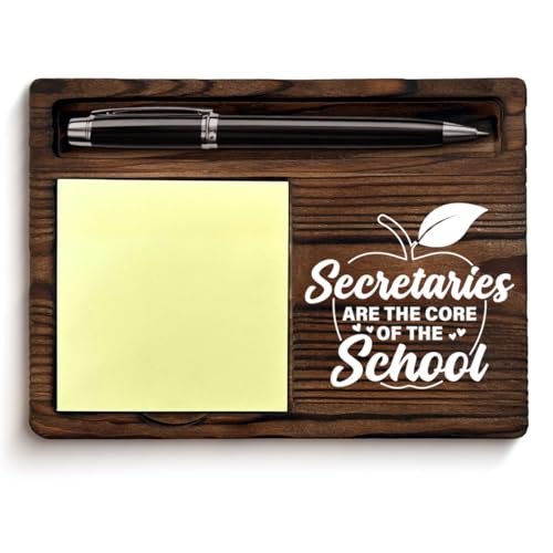 School Secretary Appreciation Gifts, Gifts for Secretaries Sticky Note Holder School Office Decor, Administrative Professional Day Gifts