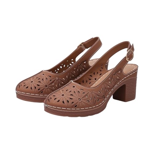 Sandales à talon carré bout fermé pour ne plus avoir mal aux pieds