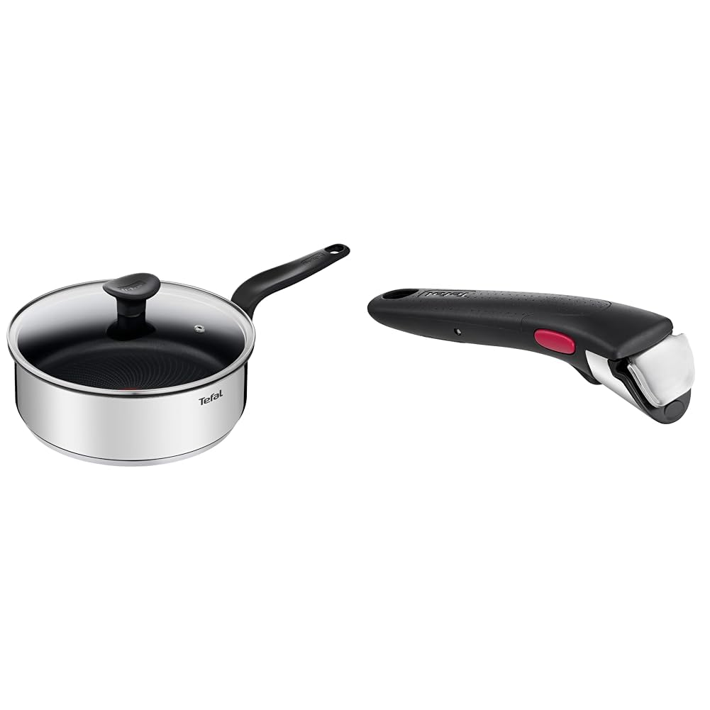 Tefal Primary, sauteuse 24cm, acier inoxydable, induction, poignée amovible