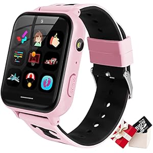 Kids Smart Watch Telefoon, Muziekspeler Smartwatch met Games Mobiele Telefoon SOS Video Calculator Touchscreen…