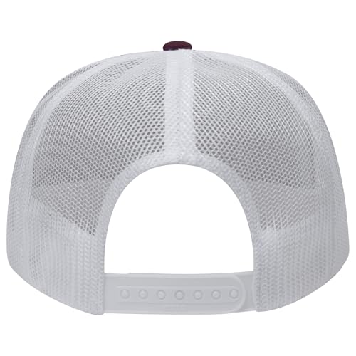 Image of OTTO Polyester Foam Front 5 Panel High Crown Mesh Back Trucker Hats in 97, Bulk, Wholesale
