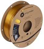 Polymaker PETG Filament 1.75mm, 1kg Strong PETG 3D Printer Filament Gold - PolyLite Shiny PETG Gold