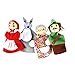 Finger 4pcs / Set Cappuccetto Rosso Degli Animali Di Natale Marionette Giocattolo Educativo Giocattoli Storytelling Bambola Della Barretta Del Fumetto Bambole Per I Bambini Svegli Morbido Velluto