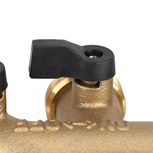 Hose Tap Connector 4-Way Brass Ball Valve - Image 4