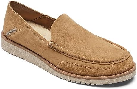 Rockport Men's Axelrod Crush Back Slipper, Vicuna Nubuck, 12 | Image 2