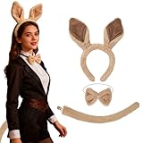 Generico Diadema De Traje De Caballo,Disfraz Realista 2026,Diadema De Cabeza Con Orejas De Animal Y Cola Para Adultos - Para Cumpleaños Navidad Niños Adultos Eventos Y