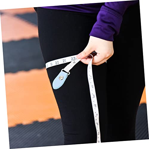Cinta métrica de cuero PU NUOBESTY 1.5 m ligera y portátil miniatura 3