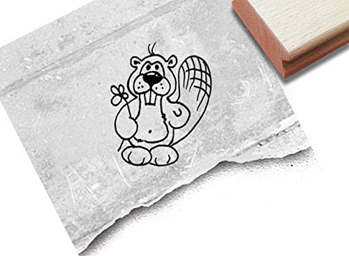 ZAcheR-fineT Eichhörnchen Stempel – Holzstempel Für Kinder, Basteln & Deko